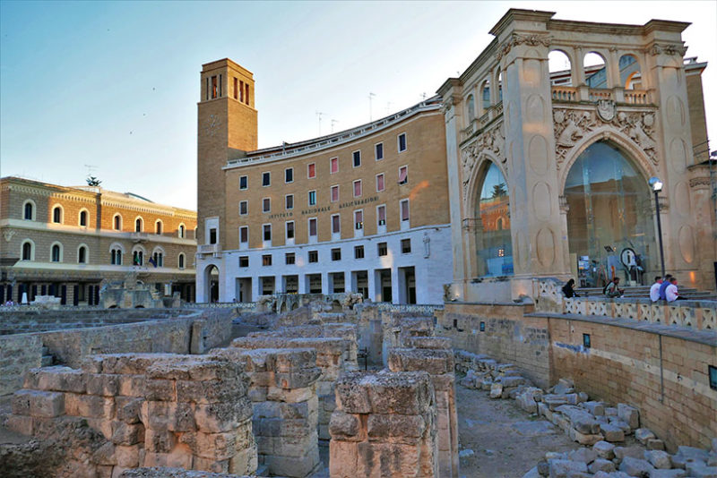 Roman ampitheatre at Piazza Sant’Oronzo