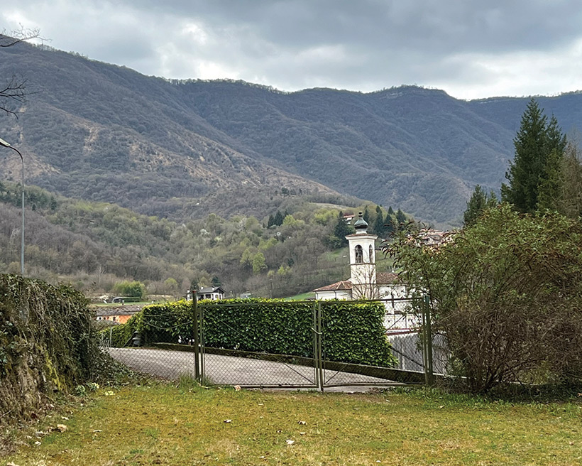 Terme di Vallio is surrounded by hills