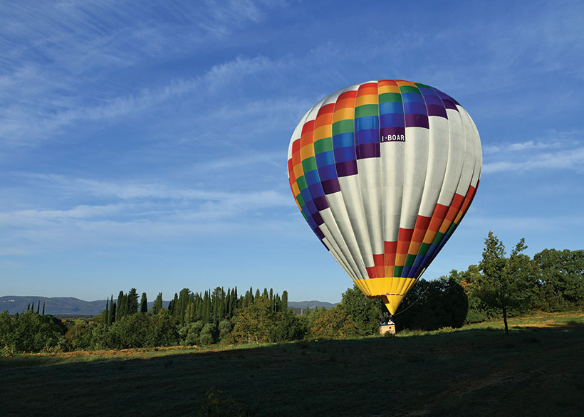 Hot Air Balloon in Siena Tuscany