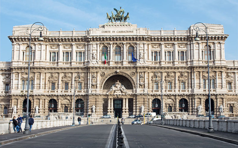 Rome - The facade of Palace of Justice - Palazzo di Giustizia.