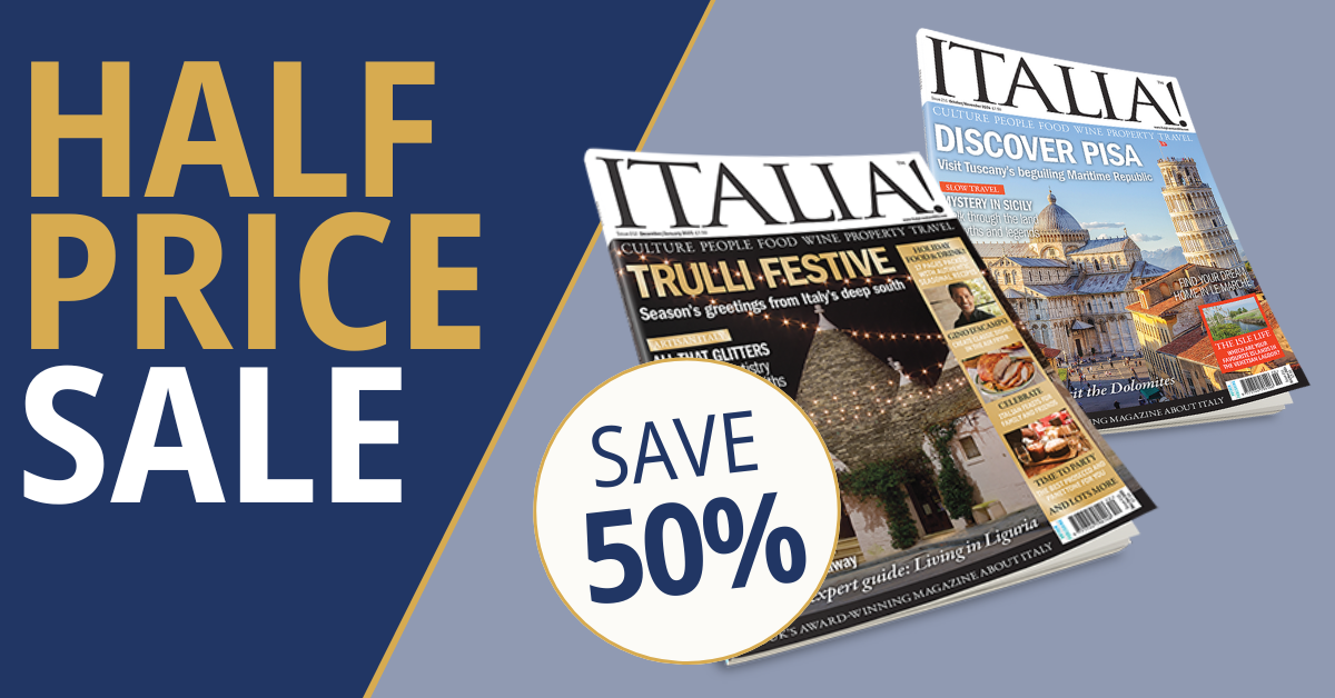 Subscribe to Italia! for half the price!