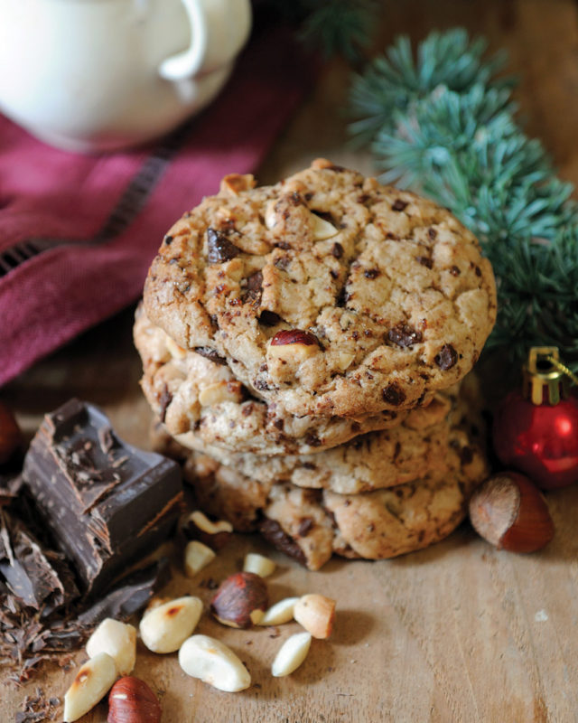 hazelnut almond and chocolate biscuits