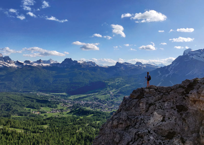 Hiking in the dolomites