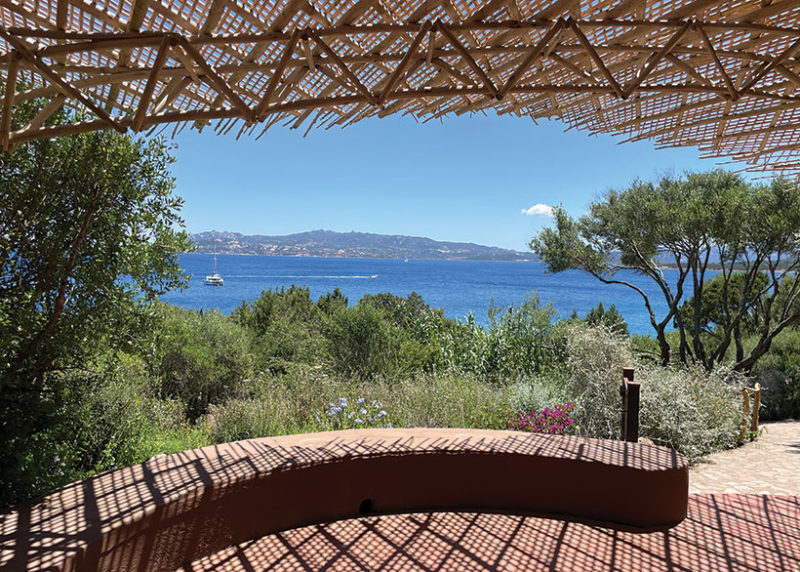 Ocean view from garden of Hotel Capo d'Orso